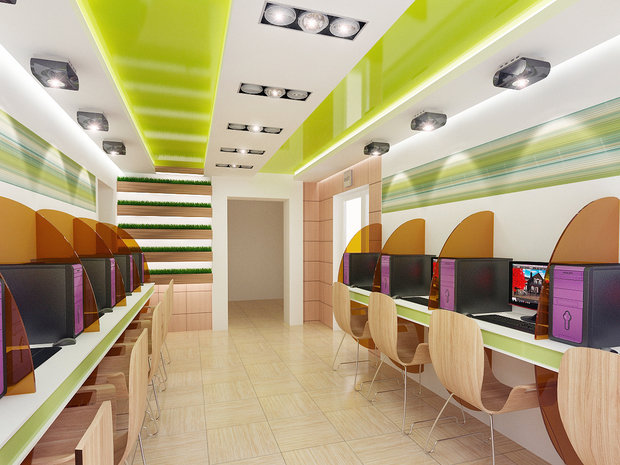 Фото из портфолио Интернет - кафе – фотографии дизайна интерьеров на INMYROOM
