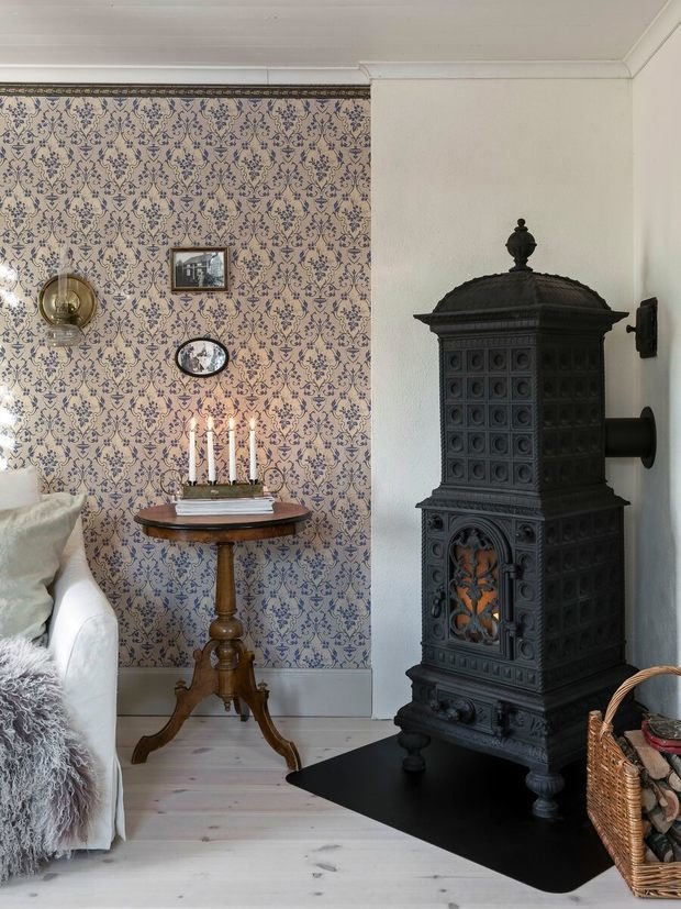 Фотография: Гостиная в стиле Прованс и Кантри, Скандинавский, Декор интерьера, Дом, Белый, Зеленый, Серый, Дом и дача – фото на INMYROOM