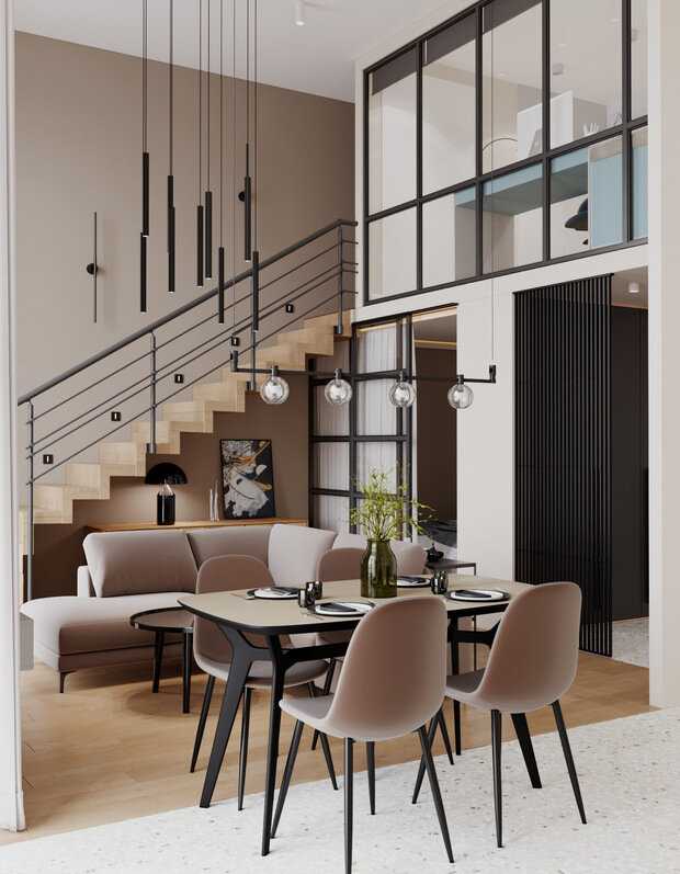 Фото из портфолио  двухуровневая квартира 40 метров – фотографии дизайна интерьеров на INMYROOM