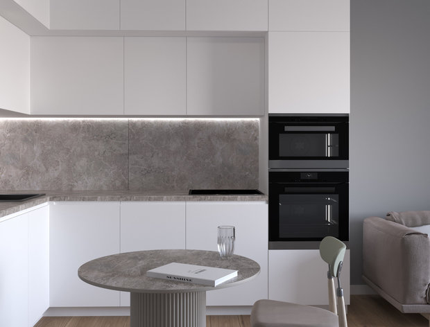 Фото из портфолио Дизайн-проект квартиры в ЖК Лучи 38 м2 – фотографии дизайна интерьеров на INMYROOM