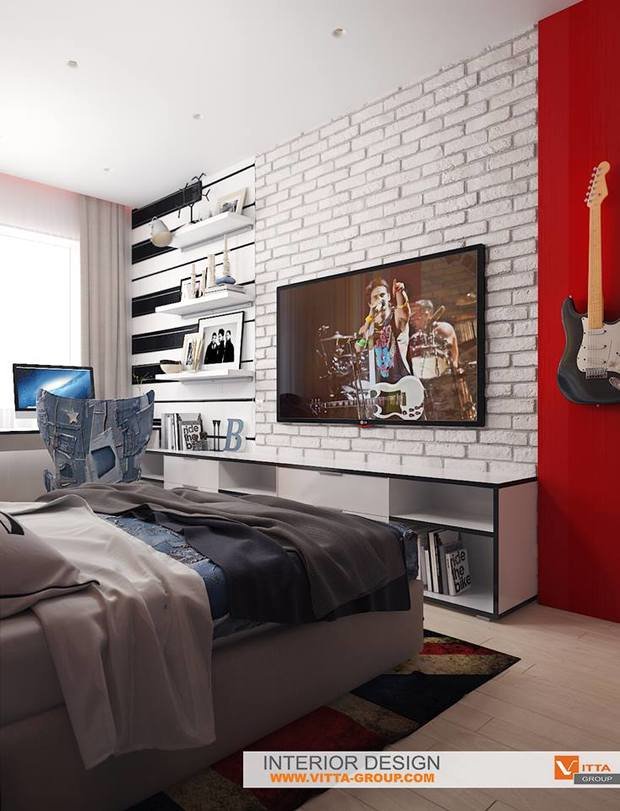 Фото из портфолио Rock style for girl – фотографии дизайна интерьеров на INMYROOM