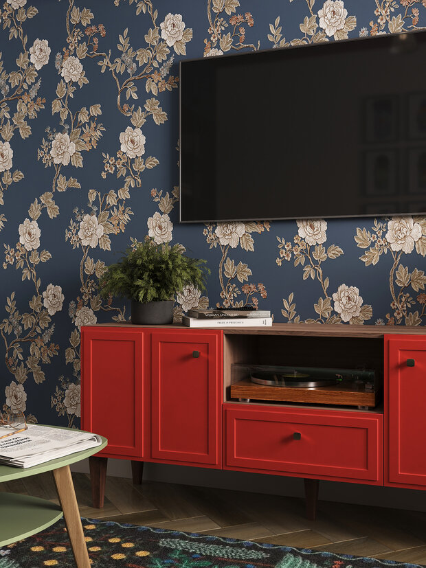 Фотография: Гостиная в стиле Современный, Эклектика, Квартира, Проект дня, Москва, Ирина Собыленская, П-44, Панельный дом, 2 комнаты, 40-60 метров, Винтажный – фото на INMYROOM