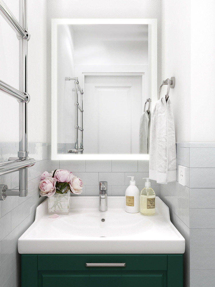 Фотография: Ванная в стиле Современный, Малогабаритная квартира, Квартира, Студия, Проект дня, Москва, Блочный дом, 1 комната, до 40 метров, И-209, Анна Римс – фото на INMYROOM Фотография: Ванная в стиле Современный, Малогабаритная квартира, Квартира, Студия, Проект дня, Москва, Блочный дом, 1 комната, до 40 метров, И-209, Анна Римс – фото на INMYROOM