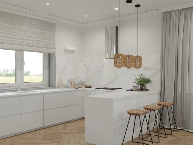 Фото из портфолио Кухня-гостинная в частном доме – фотографии дизайна интерьеров на INMYROOM