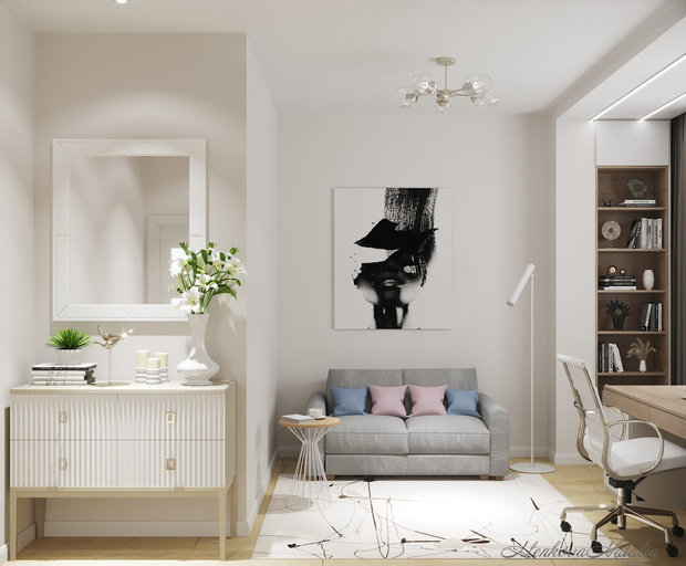 Фото из портфолио Кабинет 15,9 м2 – фотографии дизайна интерьеров на INMYROOM
