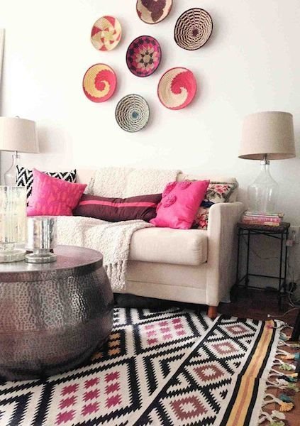 Фотография: Гостиная в стиле Скандинавский, Декор интерьера, Мебель и свет, Цвет в интерьере, Ковер – фото на INMYROOM