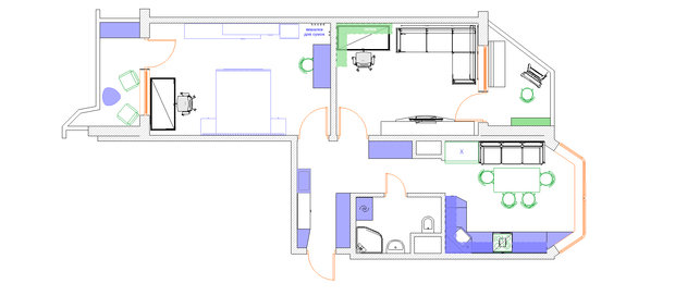 Фотография: Планировки в стиле , Квартира, Дома и квартиры, Перепланировка, П44т – фото на INMYROOM