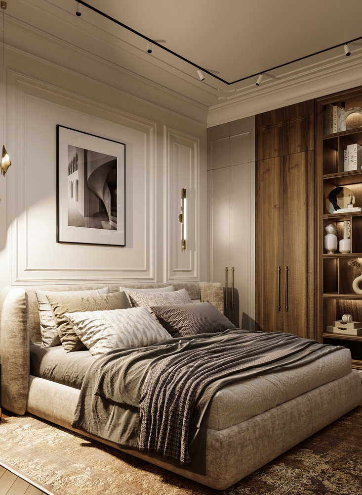 Фото из портфолио Спальня "Новый свет" – фотографии дизайна интерьеров на INMYROOM Фото из портфолио Спальня "Новый свет" – фотографии дизайна интерьеров на INMYROOM