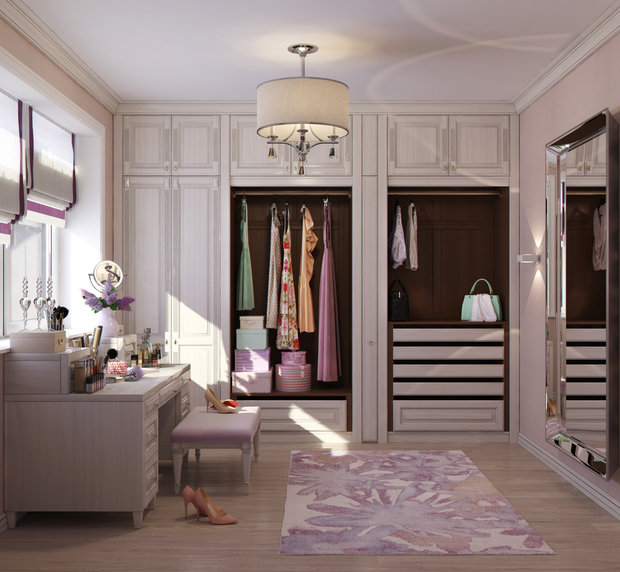 Фото из портфолио Гардеробная "Glamour" – фотографии дизайна интерьеров на INMYROOM