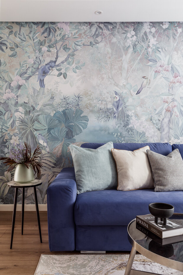 Фотография: Гостиная в стиле Современный, Квартира, Проект дня, Москва, И-522А, Панельный дом, 3 комнаты, 60-90 метров, Ольга Филиппова – фото на INMYROOM