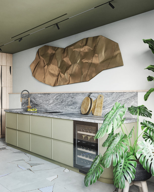 Фотография: Кухня и столовая в стиле Современный, Эклектика, Квартира, Проект недели, Москва, ToTaste Studio, 4 и больше, Более 90 метров – фото на INMYROOM