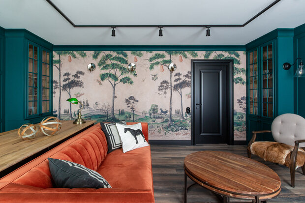 Фотография: Кабинет в стиле Современный, Эклектика, Проект дня, Таунхаус, Кирпичный дом, 3 комнаты, Более 90 метров, современный с элементами лофта, Оренбург, Евгения Черепанова – фото на INMYROOM