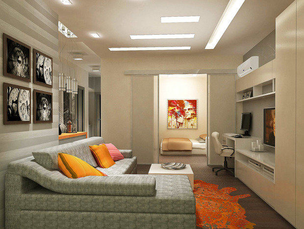 Фотография: Гостиная в стиле Современный, Хай-тек – фото на INMYROOM