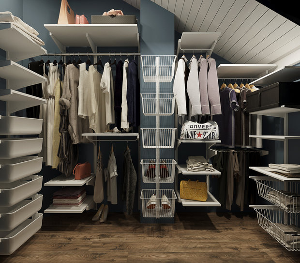 Фотография: Гардеробная в стиле Прованс и Кантри, Дом, Проект недели, Дом и дача, Екатеринбург, Юлия Калеми, 4 и больше, Более 90 метров – фото на INMYROOM