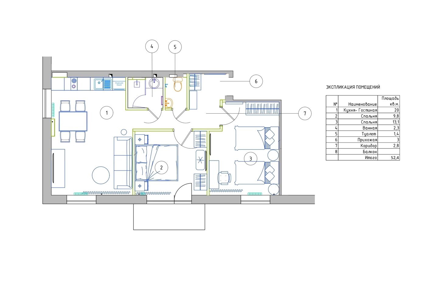 Фотография: Планировки в стиле , Скандинавский, Современный, Квартира, Проект дня, Панельный дом, 3 комнаты, 40-60 метров, Приморский край, Des.Play, Елена Оконишникова – фото на INMYROOM