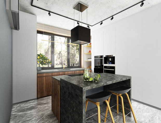 Фото из портфолио Лофт Зеленая роща – фотографии дизайна интерьеров на INMYROOM