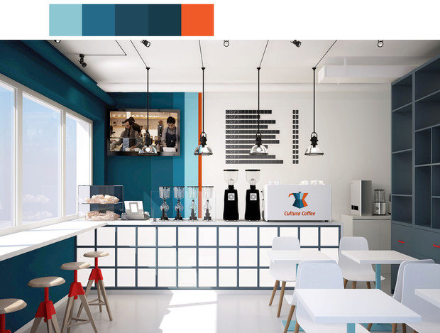Фото из портфолио Кофейня Cultura Coffee – фотографии дизайна интерьеров на INMYROOM