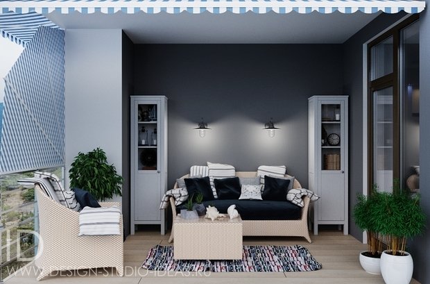 Фото из портфолио МОРСКАЯ РОМАНТИКА В ЛАСПИ, 52 М² – фотографии дизайна интерьеров на INMYROOM