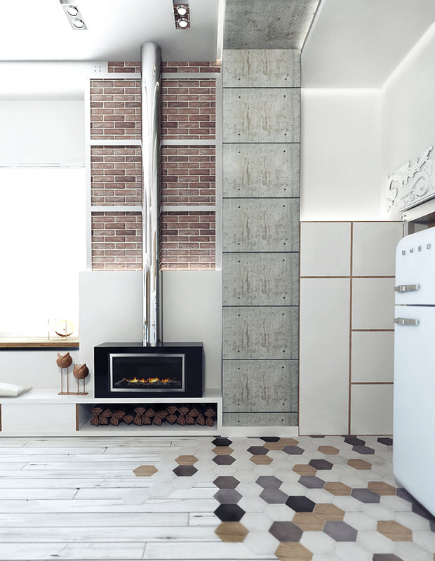 Фото из портфолио Loft Apartment Москва – фотографии дизайна интерьеров на INMYROOM