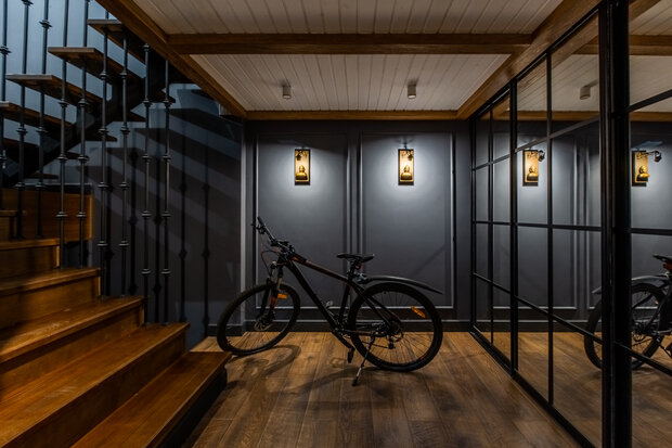 Фотография: Прихожая в стиле Лофт, Современный, Эклектика, Проект дня, Таунхаус, Кирпичный дом, 3 комнаты, Более 90 метров, современный с элементами лофта, Оренбург, Евгения Черепанова – фото на INMYROOM