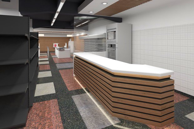 Фото из портфолио Магазин Spar на Павелецком вокзале. – фотографии дизайна интерьеров на INMYROOM