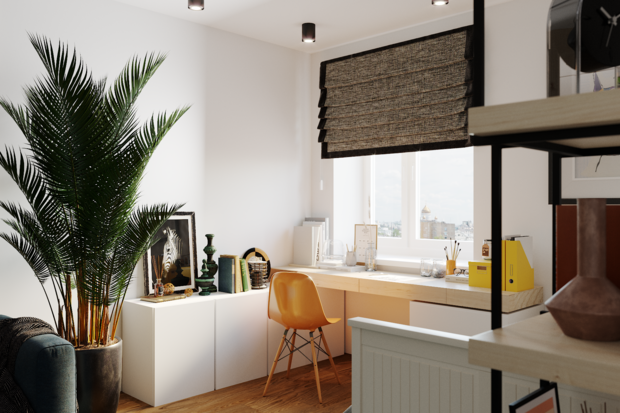 Фото из портфолио Квартира для молодой семьи в современном стиле – фотографии дизайна интерьеров на INMYROOM