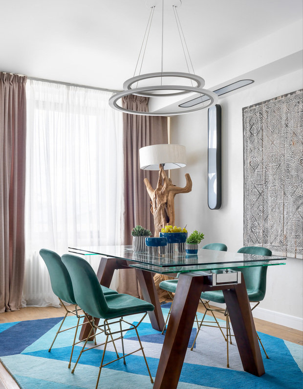 Фотография: Кухня и столовая в стиле Восточный, Эклектика, Квартира, Проект дня, Москва, Монолитный дом, Дарья Василькова, 2 комнаты, 60-90 метров, Art Group – фото на INMYROOM