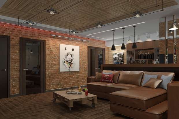 Фотография: Гостиная в стиле Лофт – фото на INMYROOM