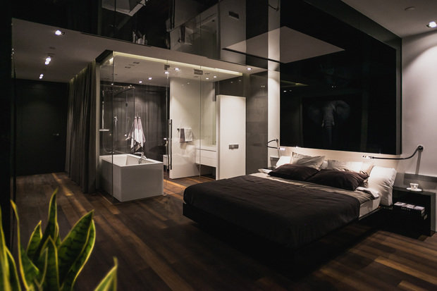 Фотография: Спальня в стиле Хай-тек – фото на INMYROOM