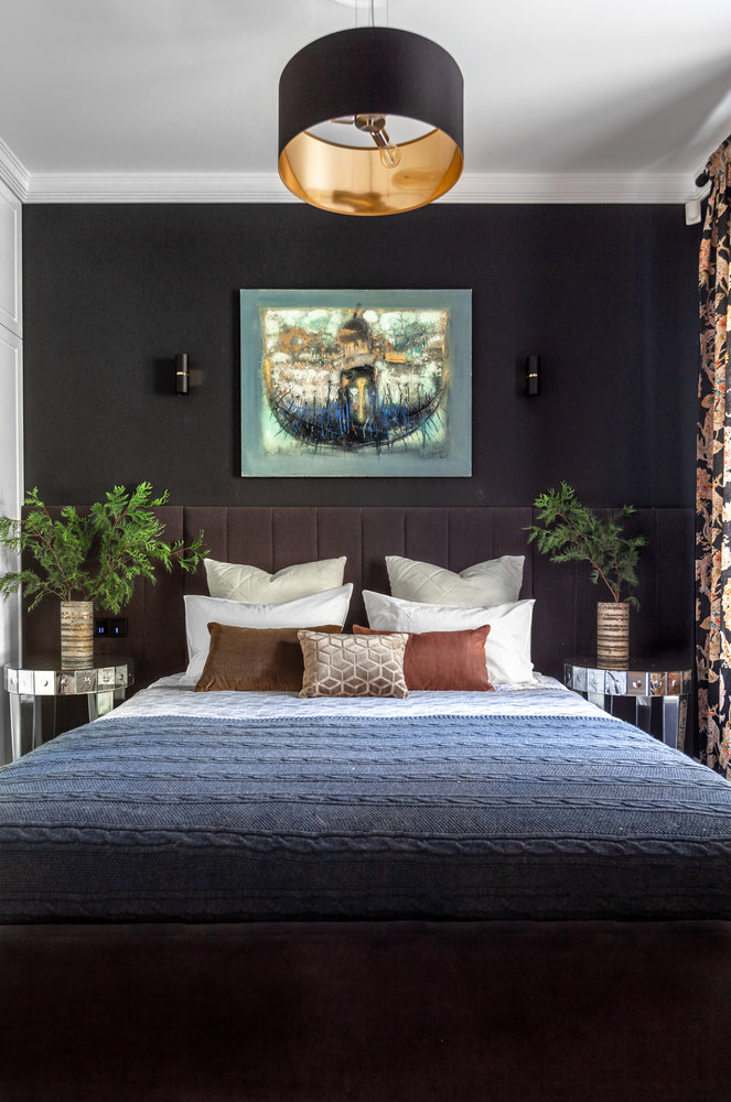 Фотография: Спальня в стиле Эклектика, Квартира, Проект дня, Новосибирск, Кирпичный дом, 3 комнаты, 60-90 метров, Дарья Шапошникова – фото на INMYROOM