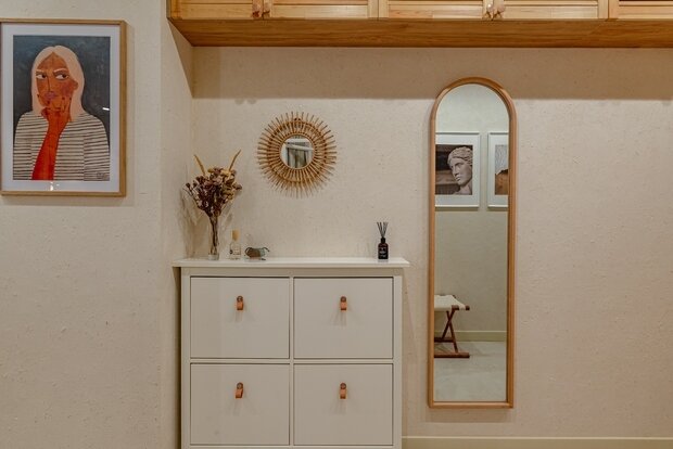 Фотография: Прихожая в стиле Скандинавский, Современный, Эклектика, Эко, Квартира, Крым, Проект недели, 3 комнаты, Более 90 метров, Red Wine design, Евпатория – фото на INMYROOM