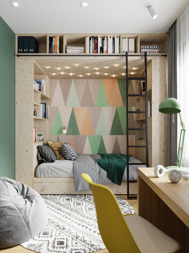 Фотография: Детская в стиле Современный, Скандинавский, Дом, Проект недели, Дача, Новосибирск, 3 комнаты, 60-90 метров, DS Mango – фото на INMYROOM