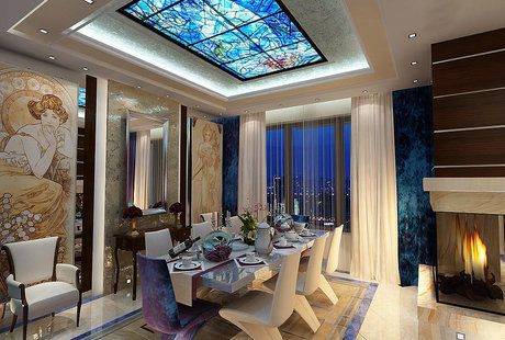 Столовая в стиле арт-деко