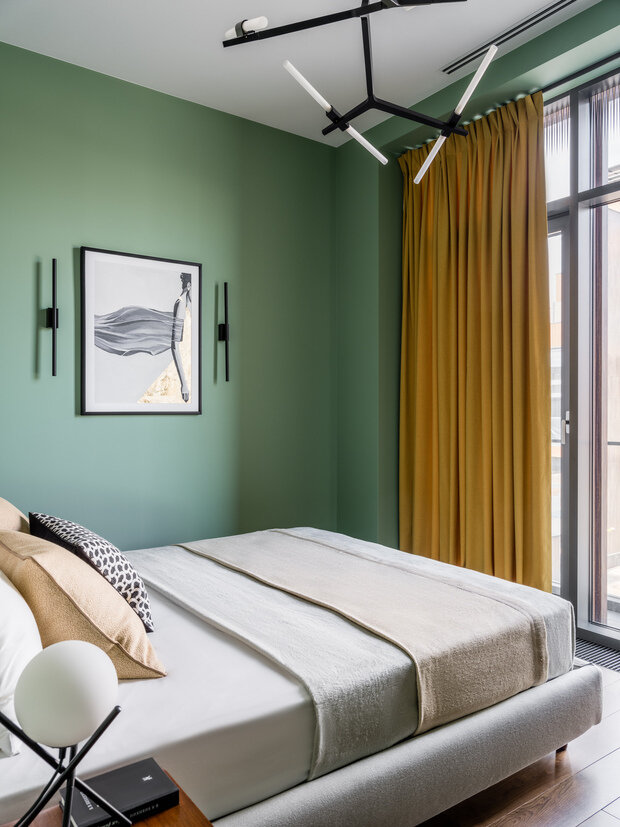 Фотография: Спальня в стиле Современный, Эклектика, Лофт, Проект недели, Дом и дача, Новая Москва, Московская область, Таунхаус, 4 и больше, Более 90 метров, Инна Кулаченко – фото на INMYROOM