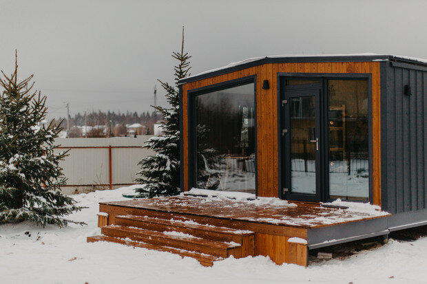 Фотография: Прочее в стиле , Студия, Дом, Минимализм, Проект недели, Дача, Дом и дача, до 40 метров, Истра – фото на INMYROOM