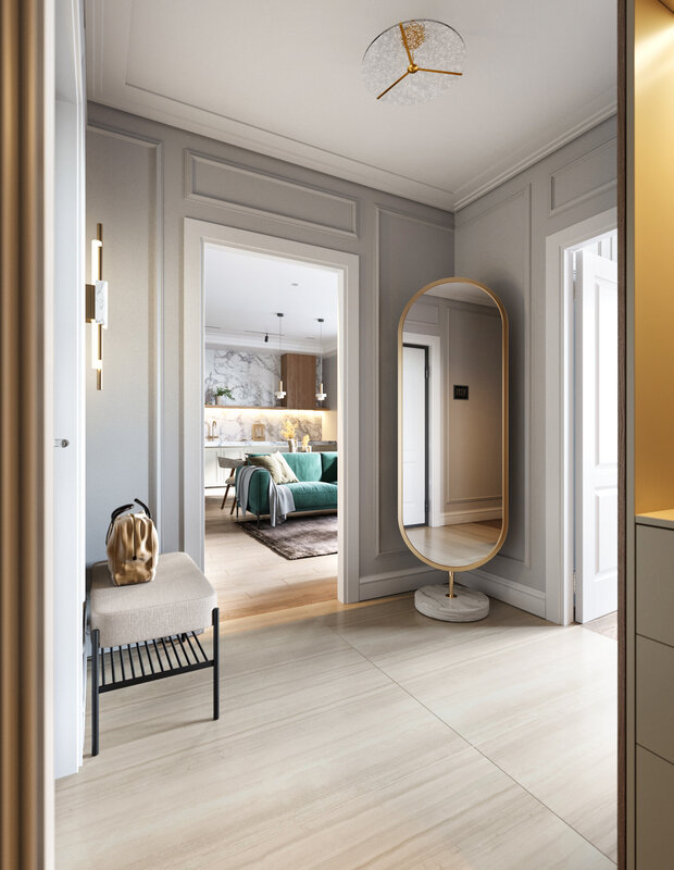 Фотография: Прихожая в стиле Современный, Квартира, Проект недели, Санкт-Петербург, 4 и больше, Более 90 метров, Олег Минц, MINTS INTERIORS – фото на INMYROOM