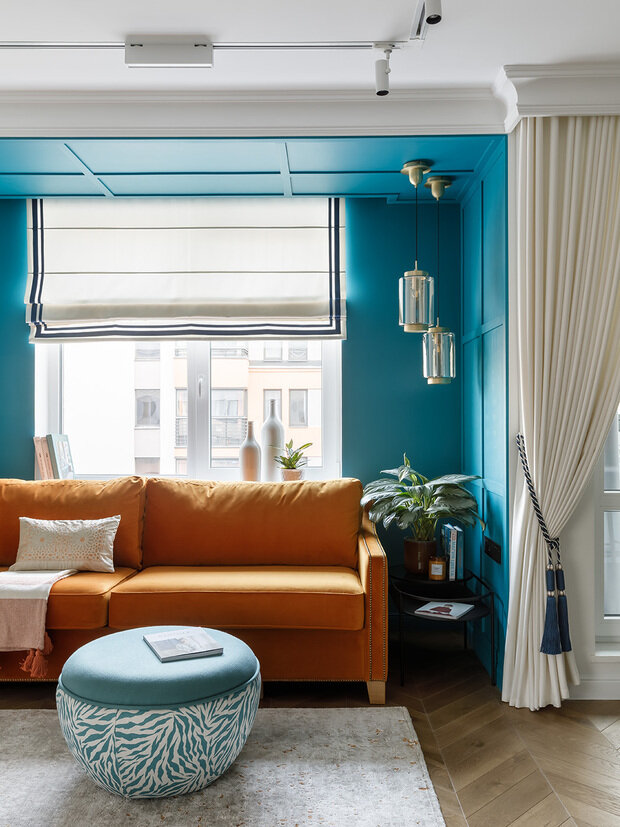 Фотография: Гостиная в стиле Классический, Современный, Эклектика, Квартира, Проект дня, Санкт-Петербург, 3 комнаты, Более 90 метров, Юлия Ермакова, Юлия Денскевич – фото на INMYROOM