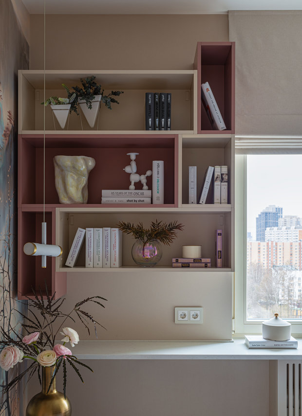 Фотография: Спальня в стиле Современный, Квартира, Проект недели, Москва, «Уютная квартира», 2 комнаты, 40-60 метров – фото на INMYROOM