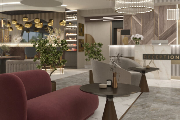 Фото из портфолио NEW STAR HOTEL. Reception – фотографии дизайна интерьеров на INMYROOM