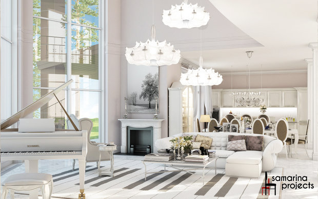 Фото из портфолио Дизайн коттеджа "Легкое обаяние классики"  – фотографии дизайна интерьеров на INMYROOM