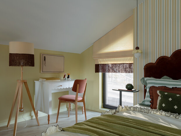 Фотография: Спальня в стиле Современный, Эклектика, Дом, Проект дня, Дом и дача, Свердловская область, 3 комнаты, 60-90 метров, современный с элементами нежного романтизма, Кристина Салангина, Анастасия Гавриленко – фото на INMYROOM