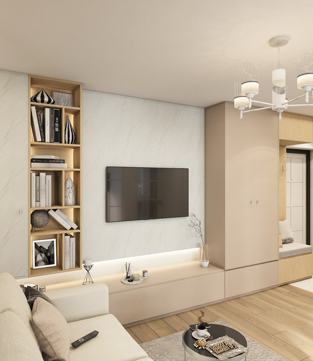 Фото из портфолио Квартира 38,9 м2 (2020) – фотографии дизайна интерьеров на INMYROOM