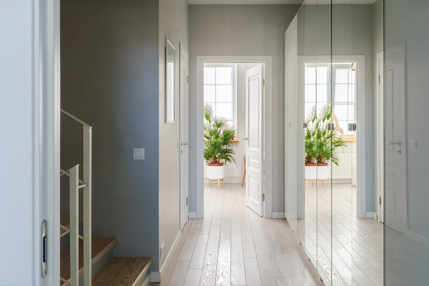 Фотография: Прихожая в стиле Скандинавский, Современный, Проект дня, Холодильник, Дом и дача, Samsung, Таунхаус, 4 и больше, Более 90 метров – фото на INMYROOM