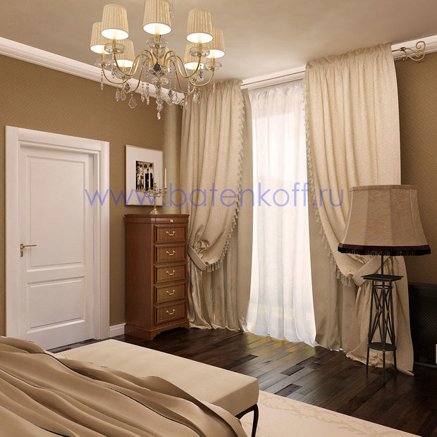Фото из портфолио Дизайн проект спальни в частном доме в пос Сысерть в классическом стиле. – фотографии дизайна интерьеров на InMyRoom.ru