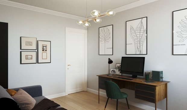 Фото из портфолио Кабинет – фотографии дизайна интерьеров на INMYROOM