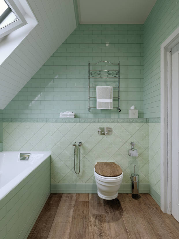 Фотография: Ванная в стиле Прованс и Кантри, Эклектика, Дом, Проект недели, Санкт-Петербург, Блочный дом, 4 и больше, Более 90 метров, Евгений Жданов, КП «Вартемяги парк» – фото на INMYROOM