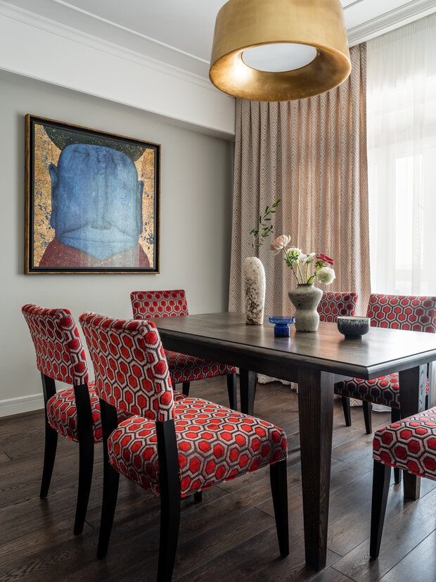 Фотография: Кухня и столовая в стиле Классический, Современный, Эклектика, Квартира, Проект дня, Москва, 4 и больше, Более 90 метров, Татьяна Казанцева – фото на INMYROOM