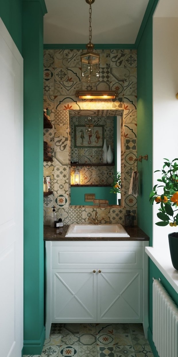 Фотография: Ванная в стиле Прованс и Кантри, Советы, сантехника для ванной комнаты, дизайнерская сантехника, маленькая ванная, смеситель, AMPM – фото на INMYROOM