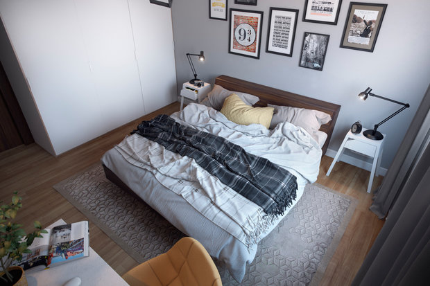 Фото из портфолио Спальня для фотографов – фотографии дизайна интерьеров на INMYROOM