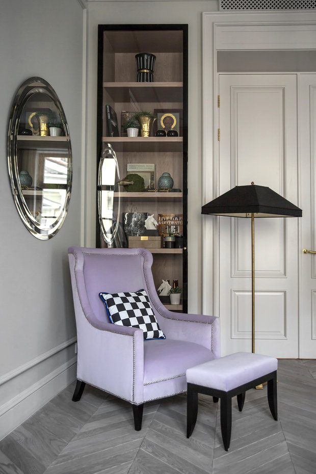 Фотография: Мебель и свет в стиле Классический, Квартира, Проект недели, Москва, Марина Филиппова, 2 комнаты, 60-90 метров, #эксклюзивныепроекты – фото на INMYROOM